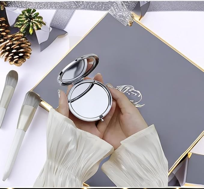 Thank You Gifts for Women, Thank You Compact Mirror, Appreciation Gifts, Farewell Gift for Women Friends Coworkers Colleague Makeup Mirror