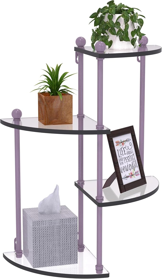 Prestige Regal 4 Tier Glass Wall Shelf