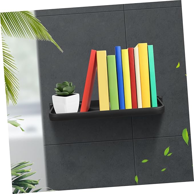 Homoyoyo Metal Wall Shelf Folding Storage Shelves Bathroom Kitchen Laundry Room Space-saving Drainage Holes Sturdy Constructi