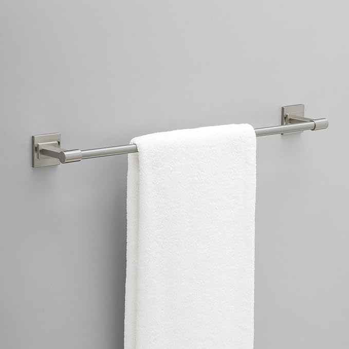Delta Faucet McLaren (1-Pack) 24" Bathroom Towel Rack/Bar, SpotShield Brushed Nickel, Wall Mounted MCL24-BN