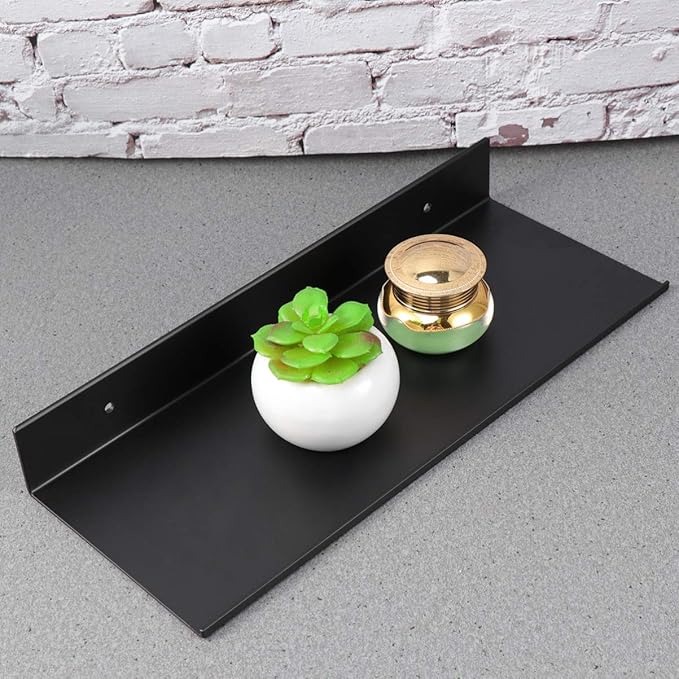 Cabilock Mount Storage Rack Rustproof Floating Shelves Space-Saving Bathroom Shelf