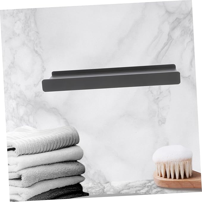 Small Shelves for Bathroom Wall Aluminum Alloy Floating Shelf Wall-Mounted Mirror Front Storage Space-Saving Organizer