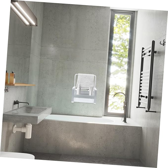 1Pc Bathroom Sink Rack Draining Storage Shelf for Toiletries Organizer for Bathroom Hotel Restaurant Use Stylish Design