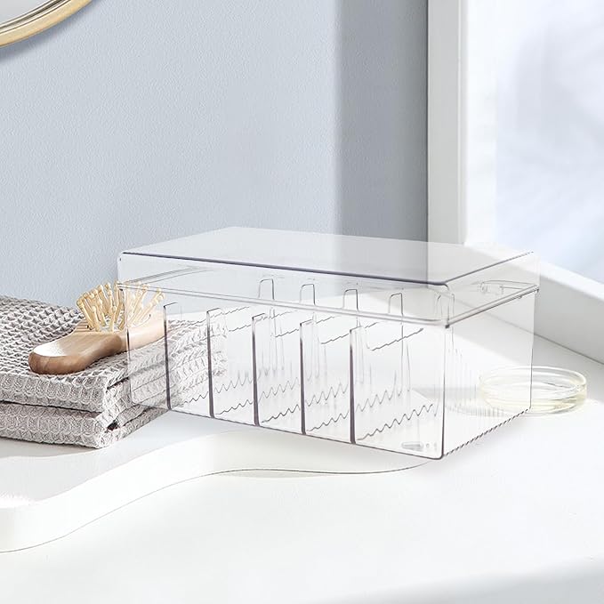 Lash Cart Organizers for Lash Techs Acrylic Eyelash Extension Supplies Makeup Storage Container Display Box Clear