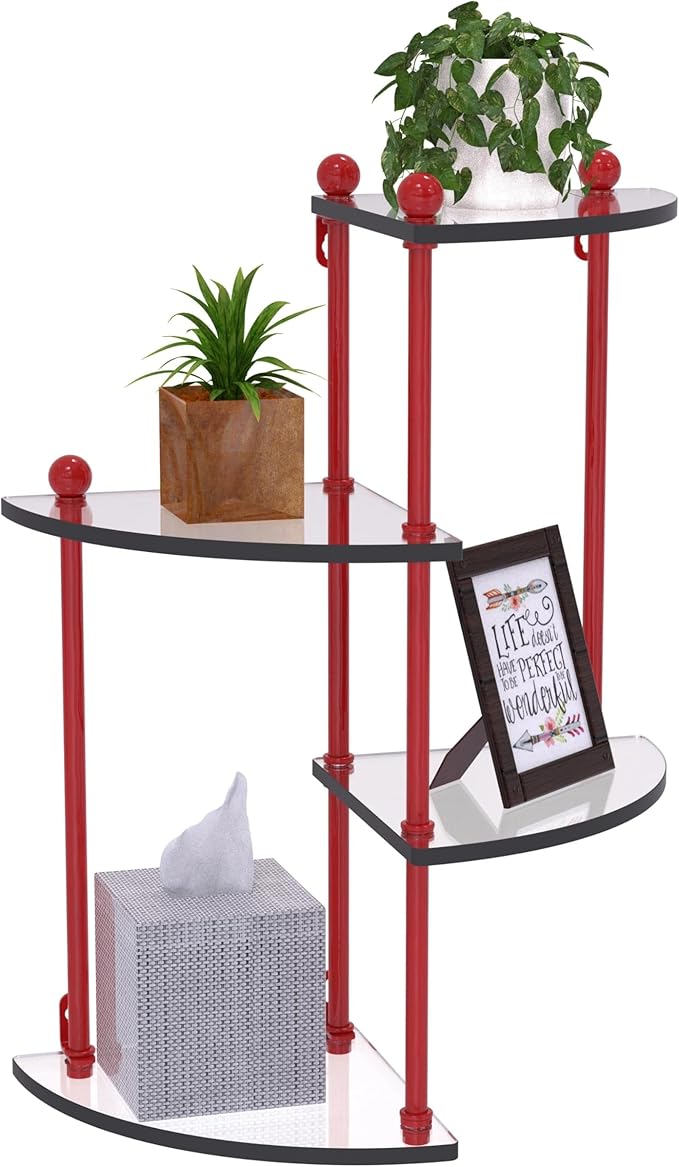 Prestige Regal 4 Tier Glass Wall Shelf