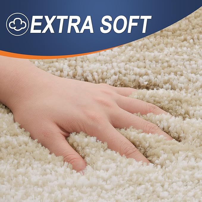 OLANLY Bathroom Rugs Mat 34x21, Extra Soft Absorbent Microfiber Bath Rugs, Rubber Backing, Quick Dry, Machine Washable Bath Mats for Bathroom Floor, Tub and Shower, Home Decor Accessories, Tan