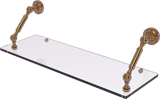 Allied Brass DT-1-24 Dottingham Collection 24 Inch Floating Glass Shelf, Brushed Bronze