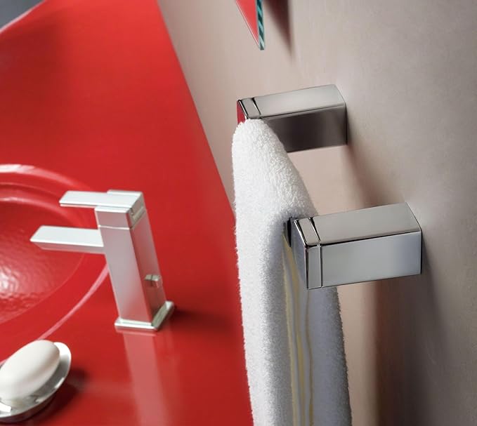 Moen YB8886CH 90 Degree Bathroom Hand Towel Bar, Chrome