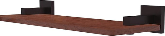 Allied Brass MT-1-16-IRW Montero Collection 16 Inch Solid IPE Ironwood Wood Shelf, Antique Bronze