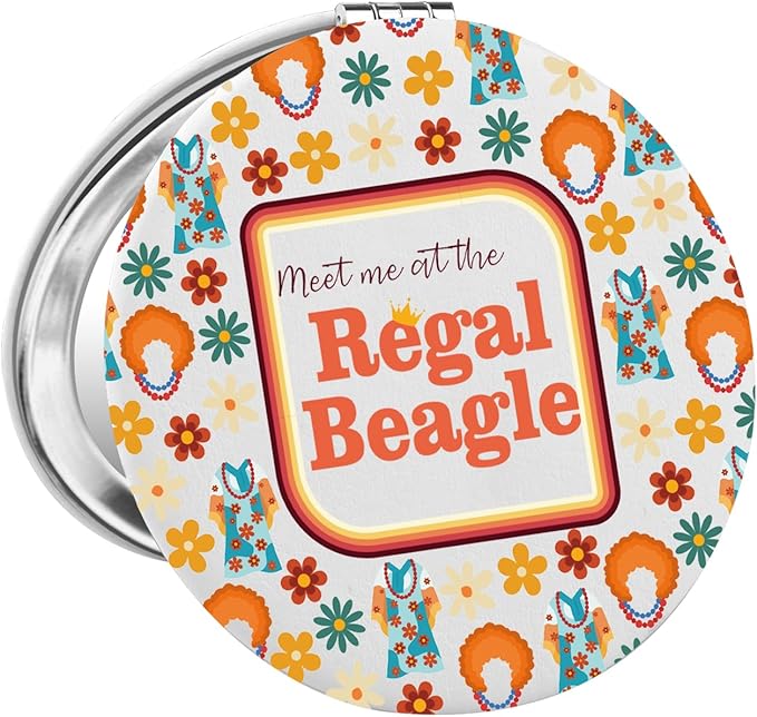 FAADBUK Mrs Roper Gift Mrs Roper Fan Gift Company TV Show Gift Mrs Roper Pocket Mirror for Her (Meet Me at Mirror)