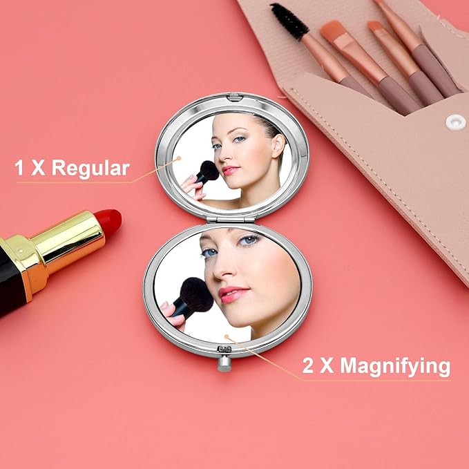 Teacher Assistant Appreciation Gift Teaching Assistant Pocket Makeup Mirror Thank You Gifts for Women Aide Teacher Going Away Retirement Present from Student Coworker Teaching Compact Makeup Mirror