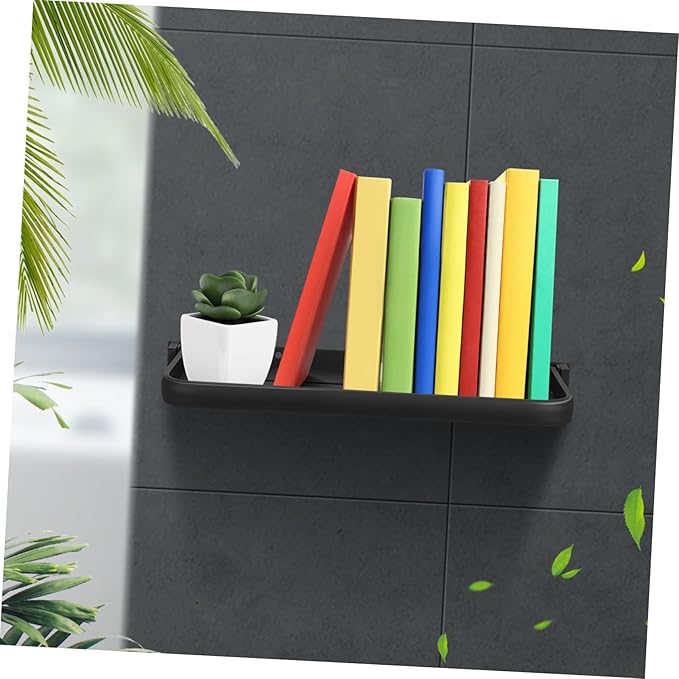 Folding Wall Shelf for Bathroom Space-Saving Metal Storage Rack Easy Installation Modern Design for Toiletries Cosmetics and More Laundry Room Kitchen