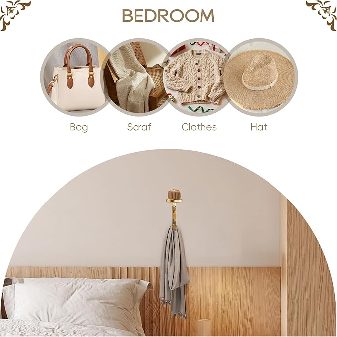 Hand Towel Holder for Bathroom with Vintage Wall Mounted Candle Holder Wall Mounted Towel Hook with Cut Candle Holder for Bathroom Decor and Accessories Antique Style YIGUANXIN