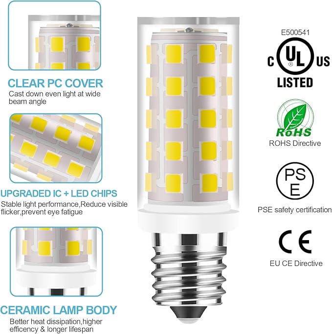 Espejo Con Luz Para Maquillaje Mirror Replacement Incandescent Bulbs 20W for Conair Makeup Mirror 10x Double Sided Illuminated Mirror LED Bulbs for Jerdon Makeup Mirror Replaces ,Warm White,1PCS