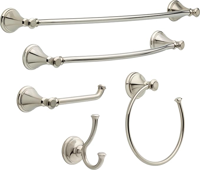 DELTA FAUCET 79724-SS Cassidy 24-in Wall Mount Towel Bar Bath Hardware Accessory in Stainless Steel