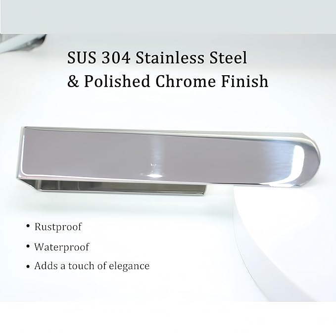 SEIDO Hand Towel Holder, Heavy Duty Self Adhesive Towel Bar ?€? No Drill Stick on Wall, SUS 304 Stainless Steel Towel Rack for Small Bathroom, Kitchen, RV, Polished Chrome
