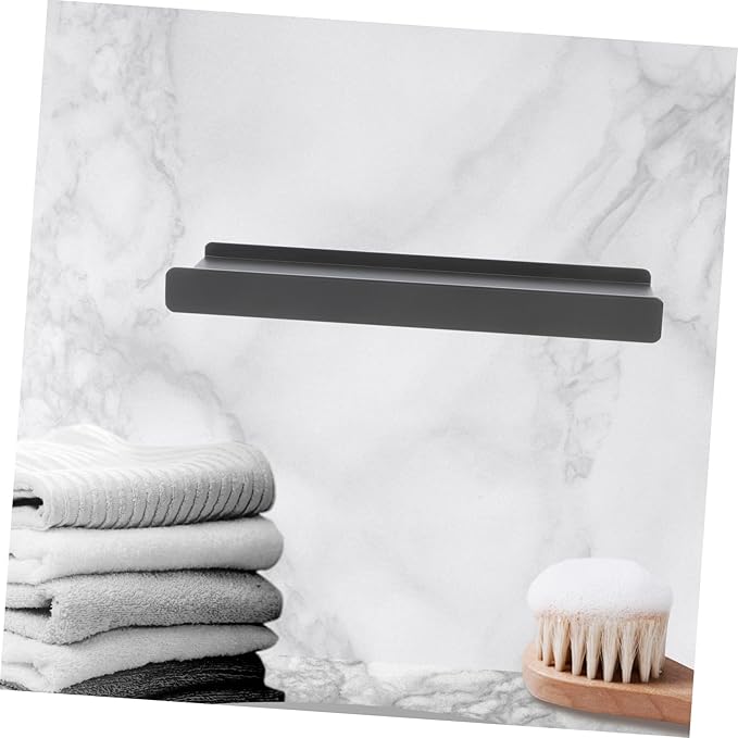 Bathroom Shelf Aluminum Alloy Floating -Saving Wall-Mounted Organizer for Makeup Grooming Essentials Sturdy Design for Mirrors