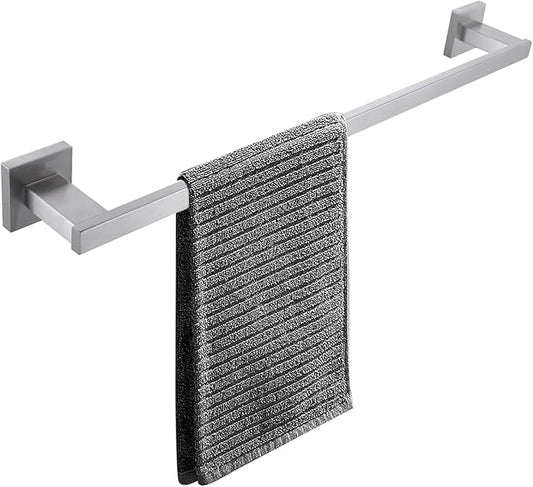 LANC 24-Inche Bathroom Towel Bar for Bathroom Wall Mounted Brushed Nickel Bath Towel Rack Stainless Steel Towel Rod for Toilet Kitchen Towel Holder Towel Hanger Towel Rail, A9010BN-L6