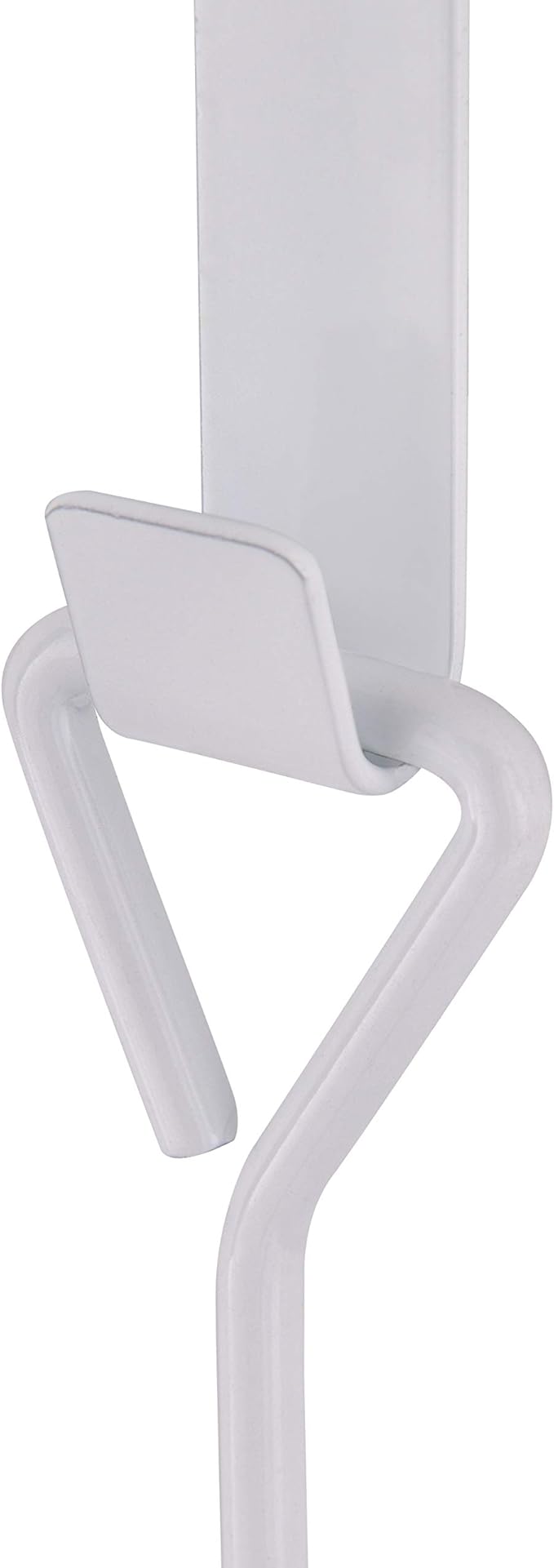 MyGift 3-Tier Over The Door Towel Holder, Bathroom Door Towel Bar, Over Shower Door Bath Shetts Drying Rack for Small Spaces, White Metal