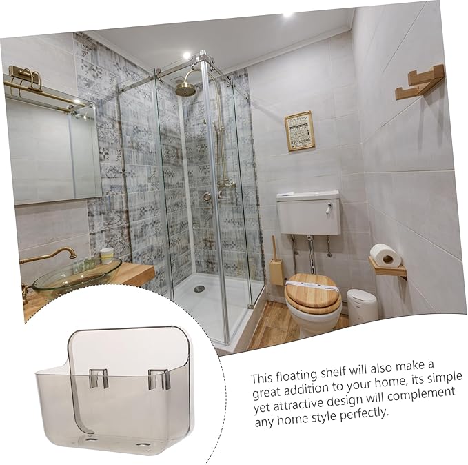 balacoo Toilet Storage -Mounted Storage Shelves Bathroom Organizer Wall Rack Draining