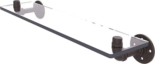 Allied Brass P-400-22-GS Pipeline Collection 22 Inch Glass Shelf, 22", Oil Rubbed Bronze