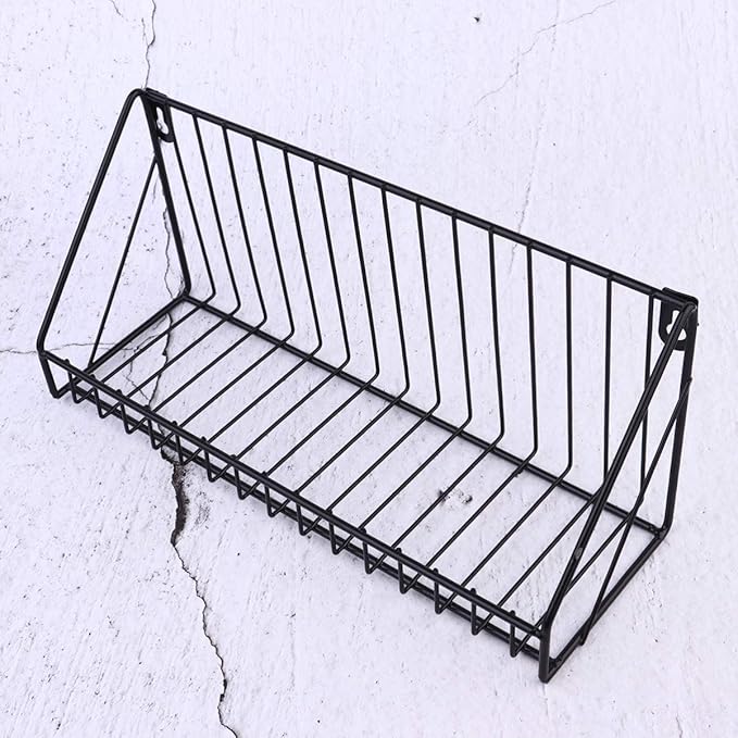VOSAREA 2pcs Door Storage -mounted Hanging Basket Organizer Space-saving Shelf for Bathroom Kitchen
