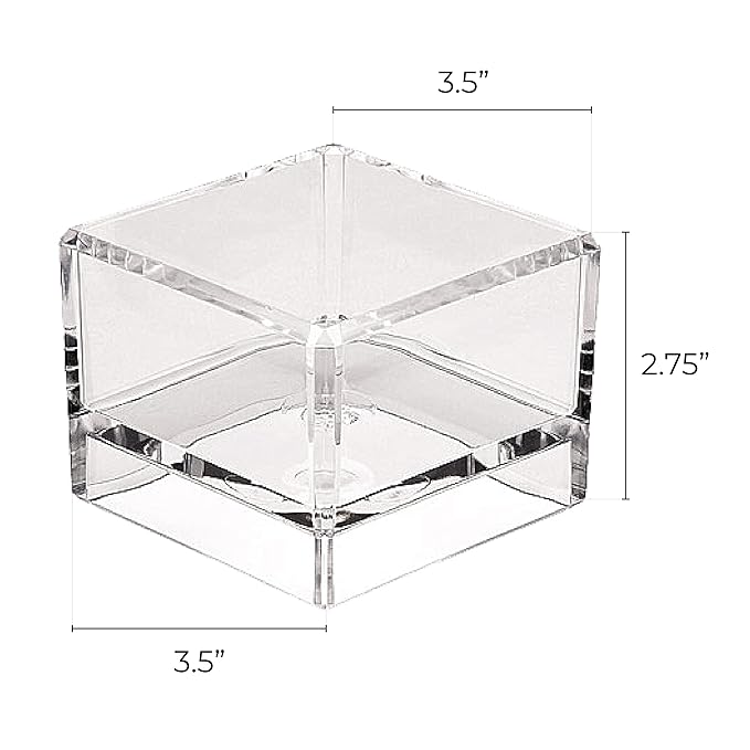 Zadro Acrylic Cube Beauty Organizer