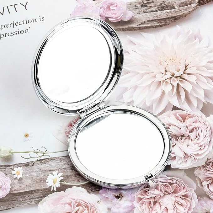 WSNANG Willy Musical Inspired Gift Chocolate Makeup Mirror for Fans and Musical Lover Chocolate Lover Gift (WW Mirror-Steel)