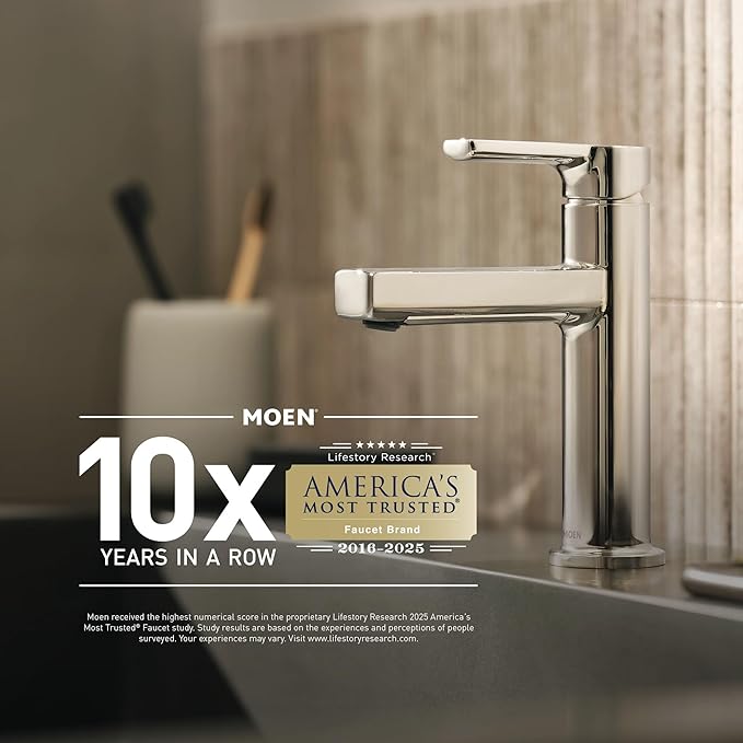 Moen YB2286CH Brantford Collection Traditional Single Post Bathroom Hand Towel Ring, Chrome (Pack of 2)