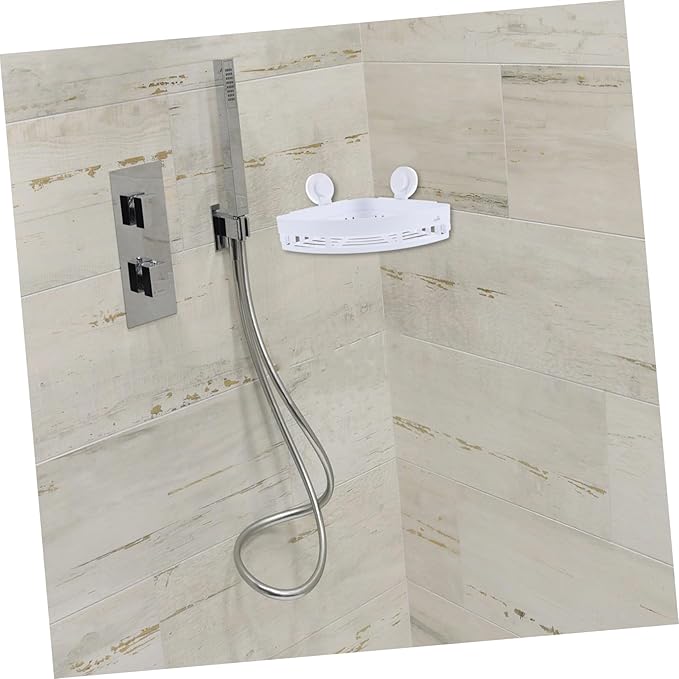 Bathroom Organizer Over Toilet Storage Basket Adhesive Triangular Toiletry Shelf Household Corner Rack