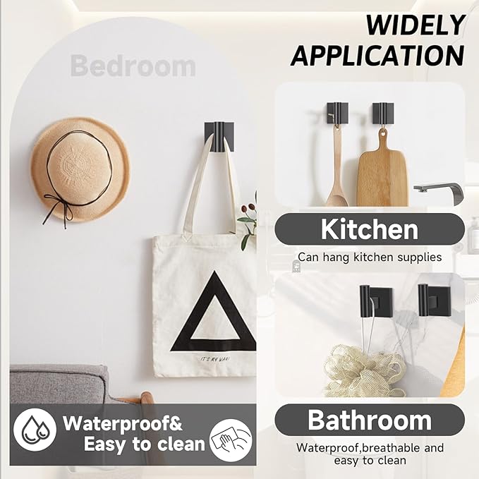 Matte Black Bathroom Hardware Accessories Towel Bar Set, 10 Pieces Bathroom Towel Bar Holder Set, 23.6 Inch Stainless Steel Toilet Paper Holder Towel Racks for Bathroom Wall Mounted