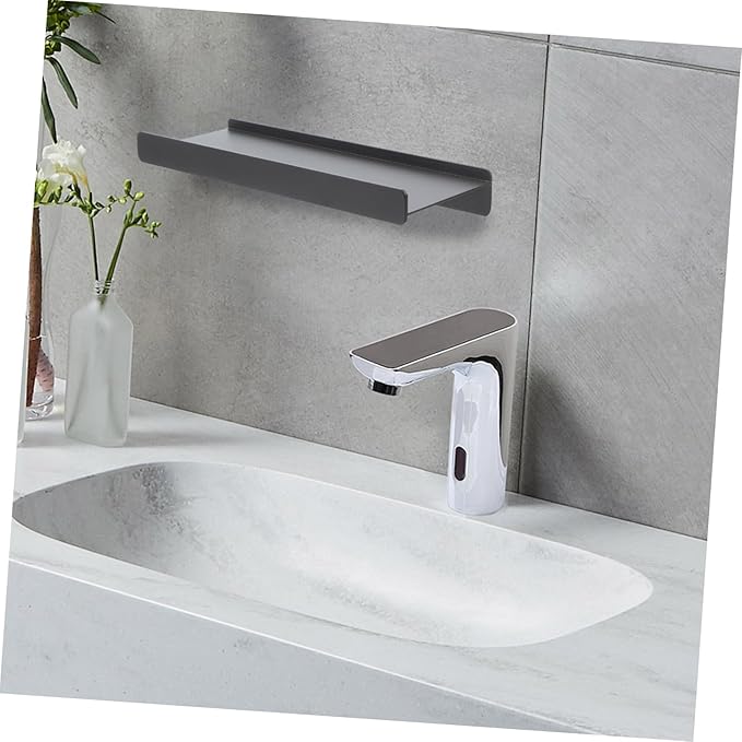 PRETYZOOM Bathroom Shelf Lip Space-Saving Wall Storage for Makeup and Grooming Essentials Modern Design for Bedroom Living Room and Kitchen Use
