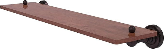 Allied Brass DT-1-22-IRW Dottingham Collection 22 Inch Solid IPE Ironwood Wood Shelf, Antique Bronze