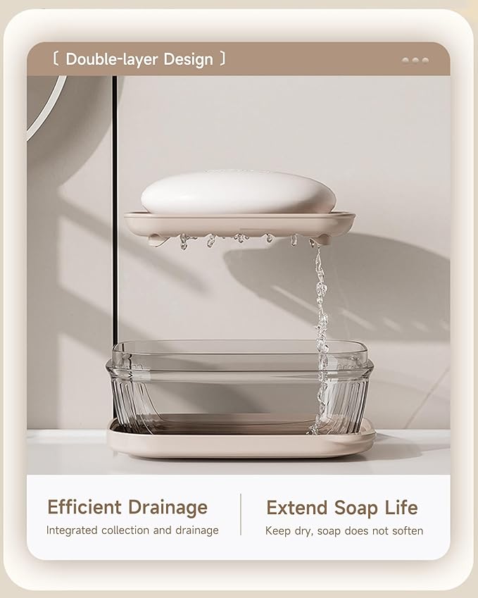 PEISAINOX Travel Soap Case, Leakproof Soap Container with Lid, Portable Bar Soap Holder for Traveling, Soap Dishe for Bathroom, Shower, Gym, School, Camping, Vacation, Outdoor,Travel Essentials