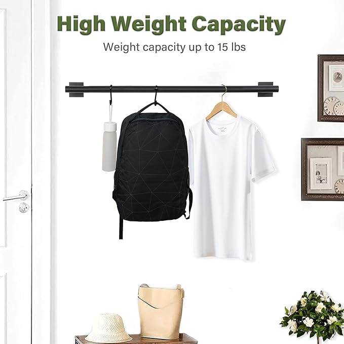 Alise Bathroom Towel Bar, 28 Inch Towel Racks for Bathroom, SUS304 Stainless Steel Hand Towel Holder Heavy Duty Towel Rack Wall Mounted Matte Black Towel Bar