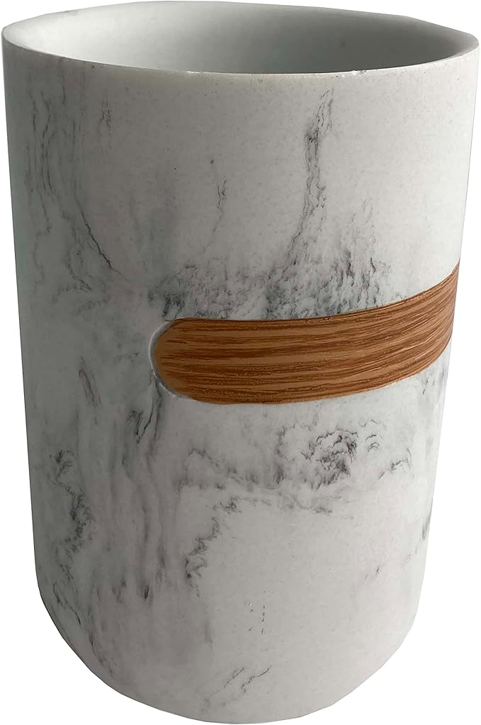 Sweet Home Collection Bathroom Accessories Sets Unique Collections Modern Classic Contemporary Decorative Beautiful Designs Bath Shower Tub Decor, Tumbler, Marble Plaza - (Pack of 1)