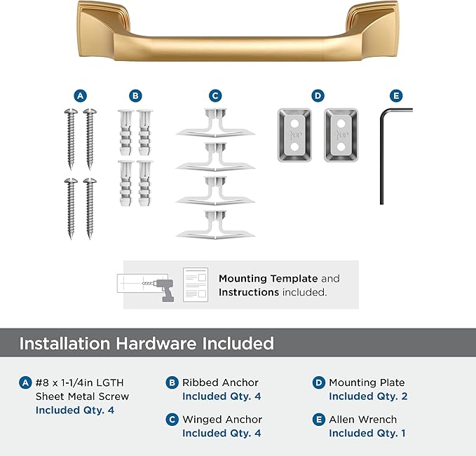 Amerock Revitalize Champagne Bronze 9 inch (229mm) Towel Bar, BH36035CZ