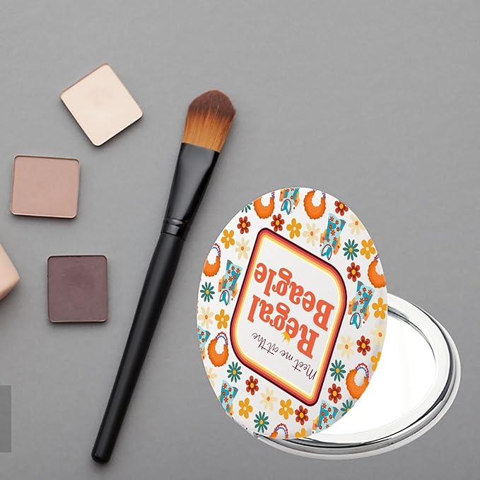 FAADBUK Mrs Roper Gift Mrs Roper Fan Gift Company TV Show Gift Mrs Roper Pocket Mirror for Her (Meet Me at Mirror)