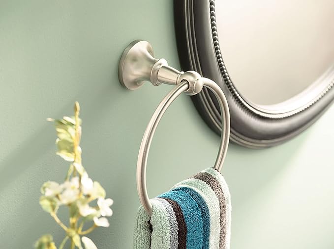 Moen DN4486CH Vale Towel Ring, Chrome