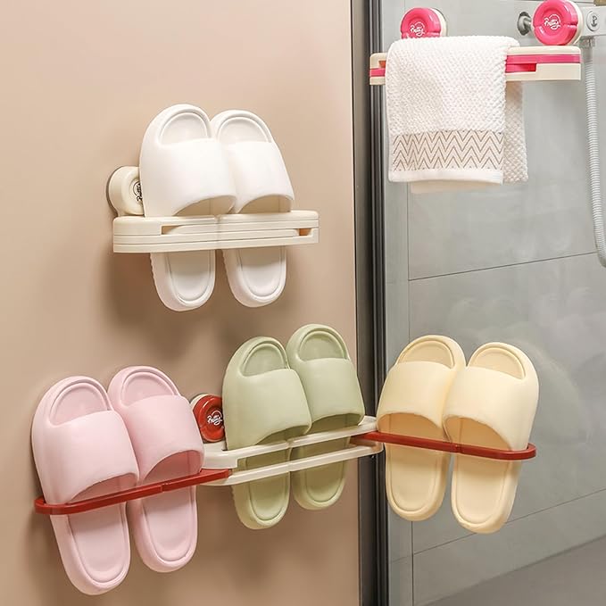 Rustproof Shoe Shelf for Bathroom Wall Mounted Stand Holder Multi Layer Drying Rack with Drainage Systems Hygienic Shoe Drying Rack