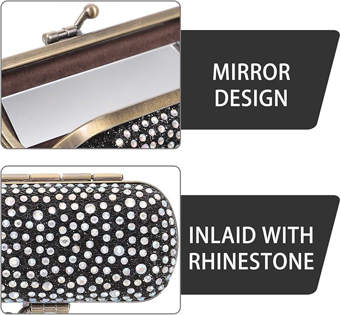 Space-saving Lipstick Case Jewelry Box Portable Makeup Organizer Mirror