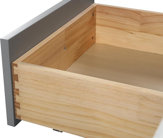 Mareo 48" Solid Wood Single Sink Bathroom Vanity | Marble Countertop & Backsplash | Soft Closing Doors & Drawers | Nickel Brushed Handles | Grey Cabinet & Undermount Ceramic Sink Top | Pre-Assembled