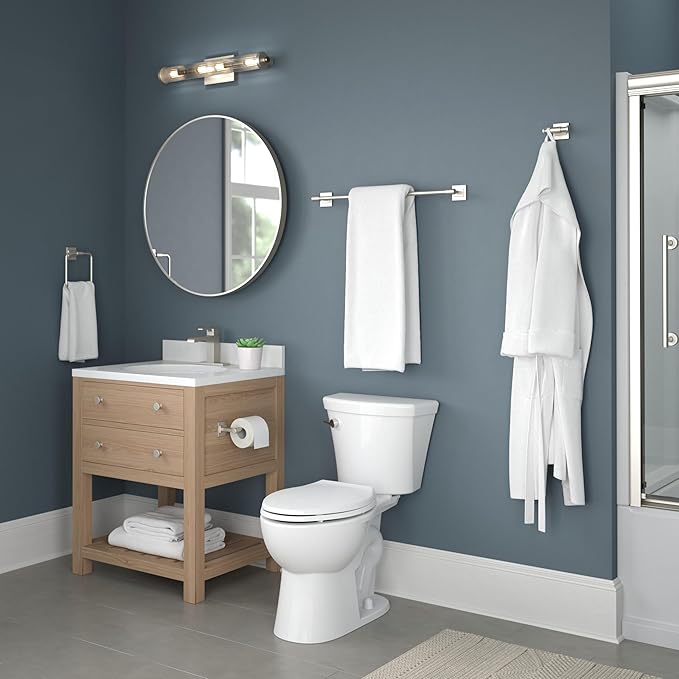 Delta Faucet McLaren (1-Pack) 24" Bathroom Towel Rack/Bar, SpotShield Brushed Nickel, Wall Mounted MCL24-BN