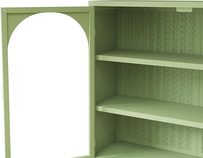 Medicine Cabinet,Medicine Cabinets for Bathroom with Glass Doors Shelf,Bathroom Cabinet Wall Mounted Wooden Bathroom Storage Cabinet Bathroom Cabinet Kitchen (Green3)