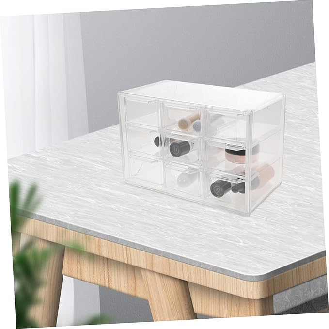 Multi-grid Desk Organizer Storage Box with Removable Drawers Versatile Cosmetic and Stationery Storage Container for Home and Office Desktop Organizer