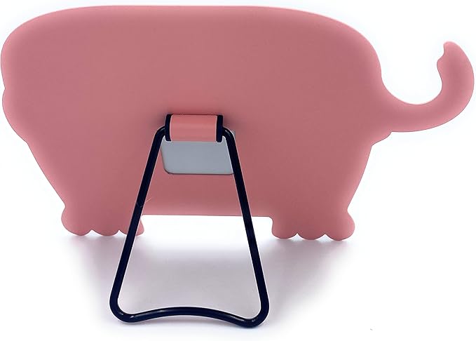 Kids Mirror for Girls Cute Desk Mirror Desktop Compact Mirror Pink with Stand Animal Shape Makeup Mirror Gift for Daughter