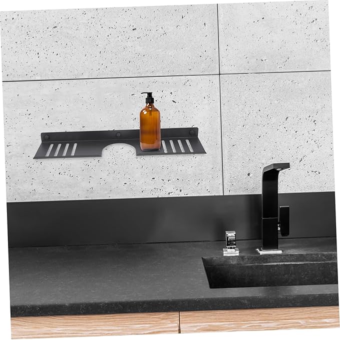 Zerodeko Over Bathroom Sink Organizer No Drill Wall Shelf for Bathroom Kitchen Sink Storage Multifunctional Design for Clutter Space Stylish Modern Look Shaped
