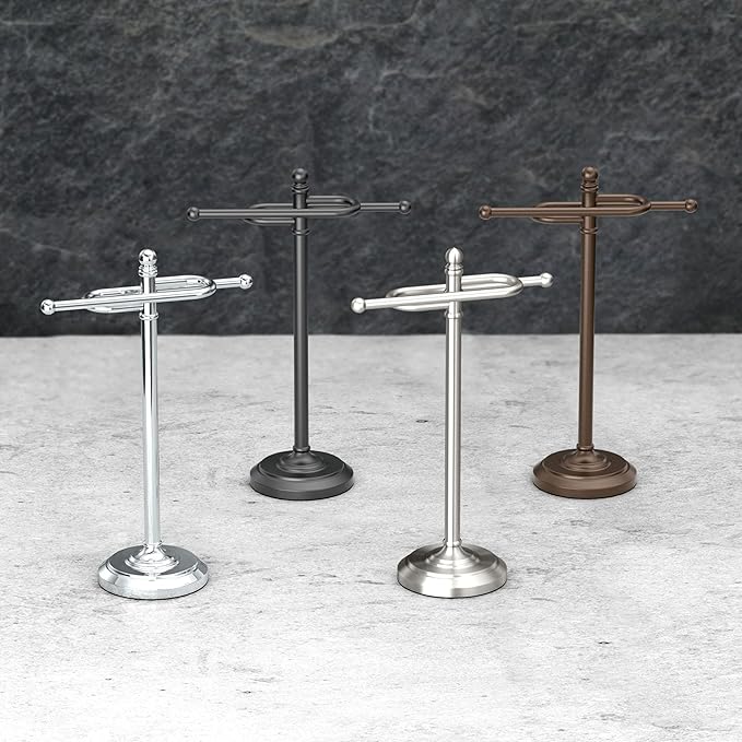 Gatco 1545BZ Countertop S-Style Towel Holder, Oil Rubbed Bronze