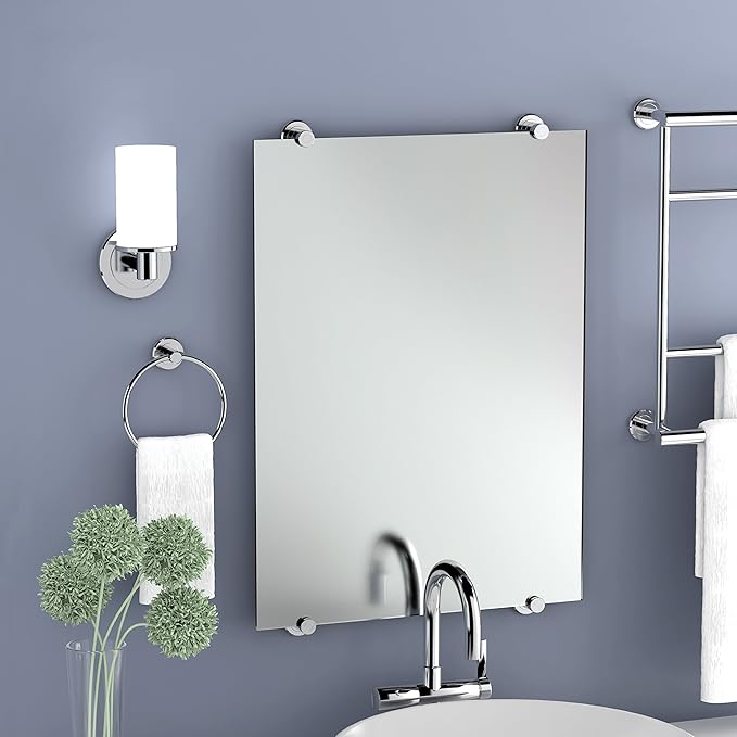 Gatco 1472C Latitude II Minimalist Bathroom Counter Top 2-Arm Pivot Hand Towel Holder, 12" Height, Chrome