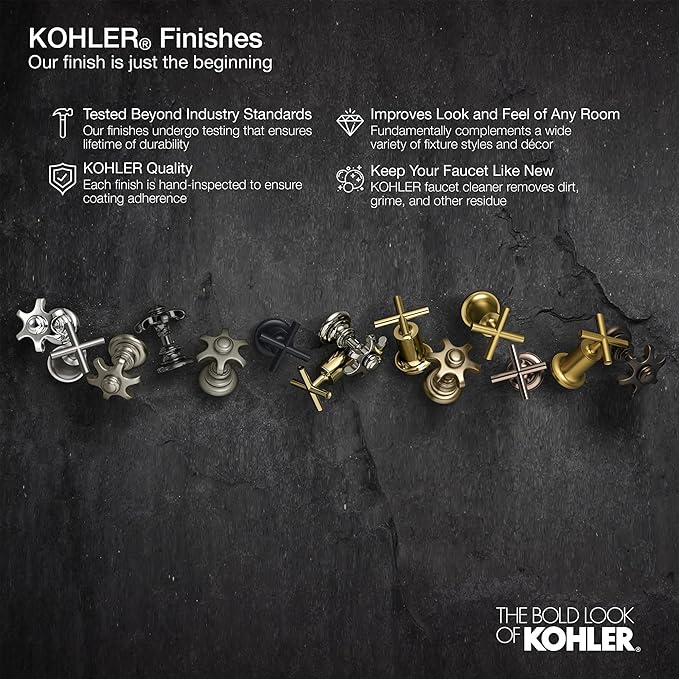 KOHLER 37051-Bn Alteo Bathroom Towel Bar, 24", Brushed Nickel